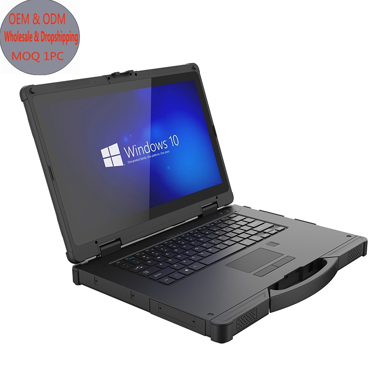 Защищенный Ноутбук CENAVA W14G, 14 дюймов, Win 10, четырехъядерный процессор, разблокировка отпечатком пальца, Core i7, Wi-Fi, промышленный ноутбук