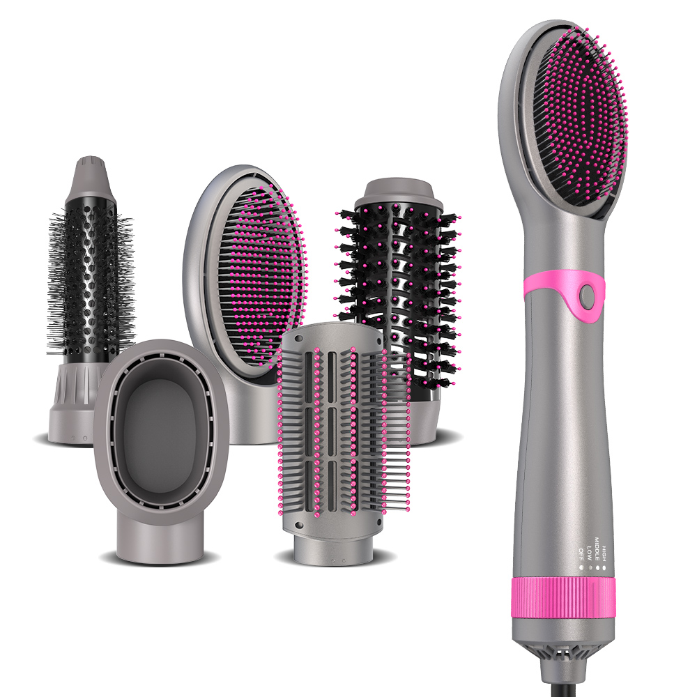 5 in 1 Hot Air Brush Hair Dryer One Step Hot Air Brush Set
