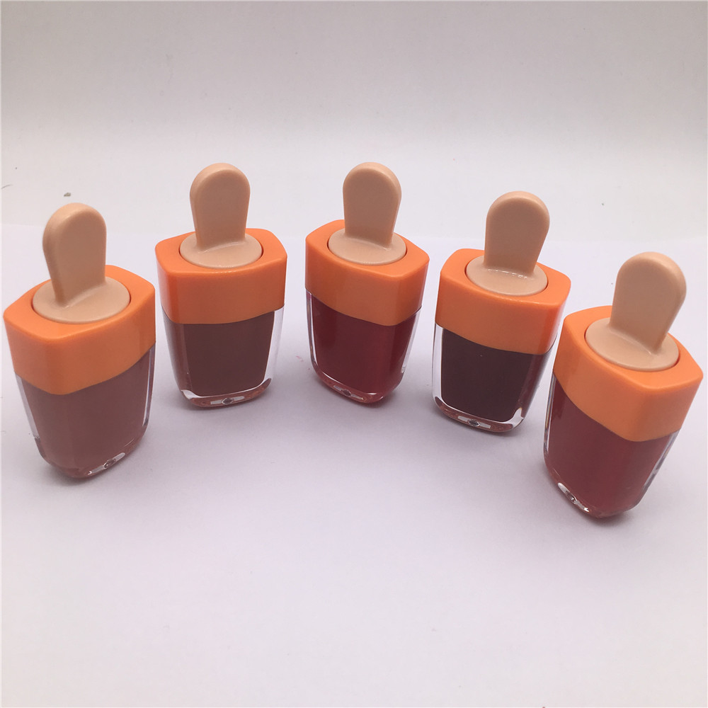 personalized private label long lasting lip gloss water proof colorful lipgloss ice cream unique matte