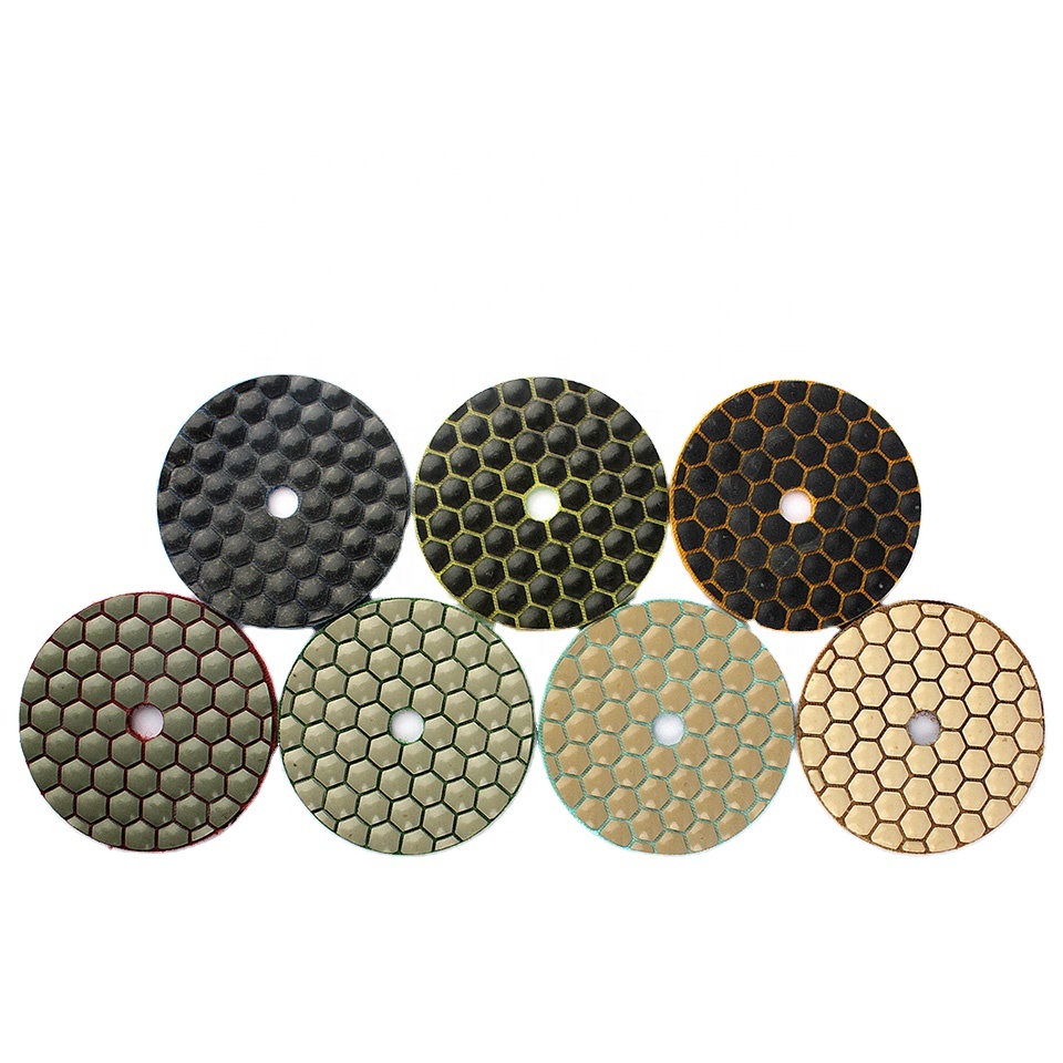 Z-LION Factory Supply High Quality 3in 5in 6in 4in Granite Dry Polishing Pads Kit