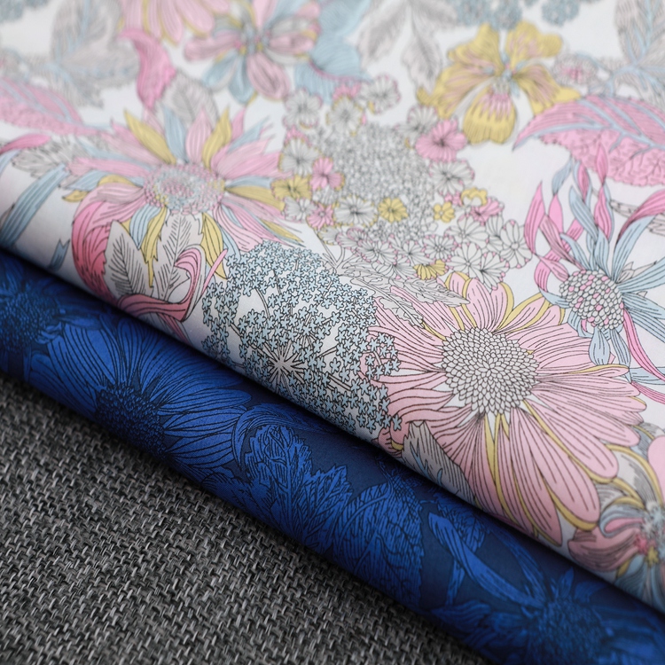 High Quality Digital Printing 100% Cotton Fabric Printed Satin Textile Fabric Custom Stretch Digital Print Satin Fabric