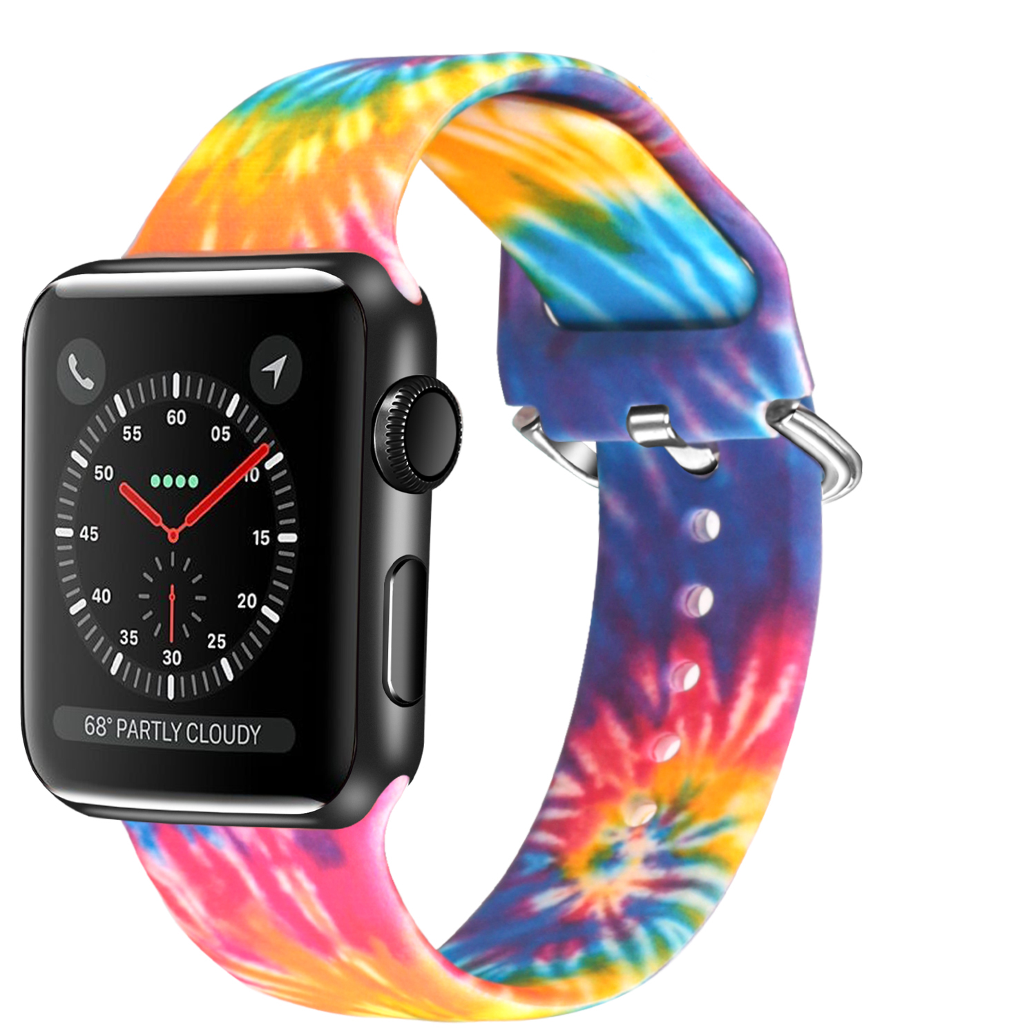 Цветной силиконовый ремешок для наручных часов Apple Watch, ремешок для наручных часов Apple Watch