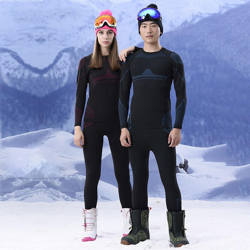 outdoor functional underwear men and women warm tight-fitting quick-drying sports underwear set in autumn and winter