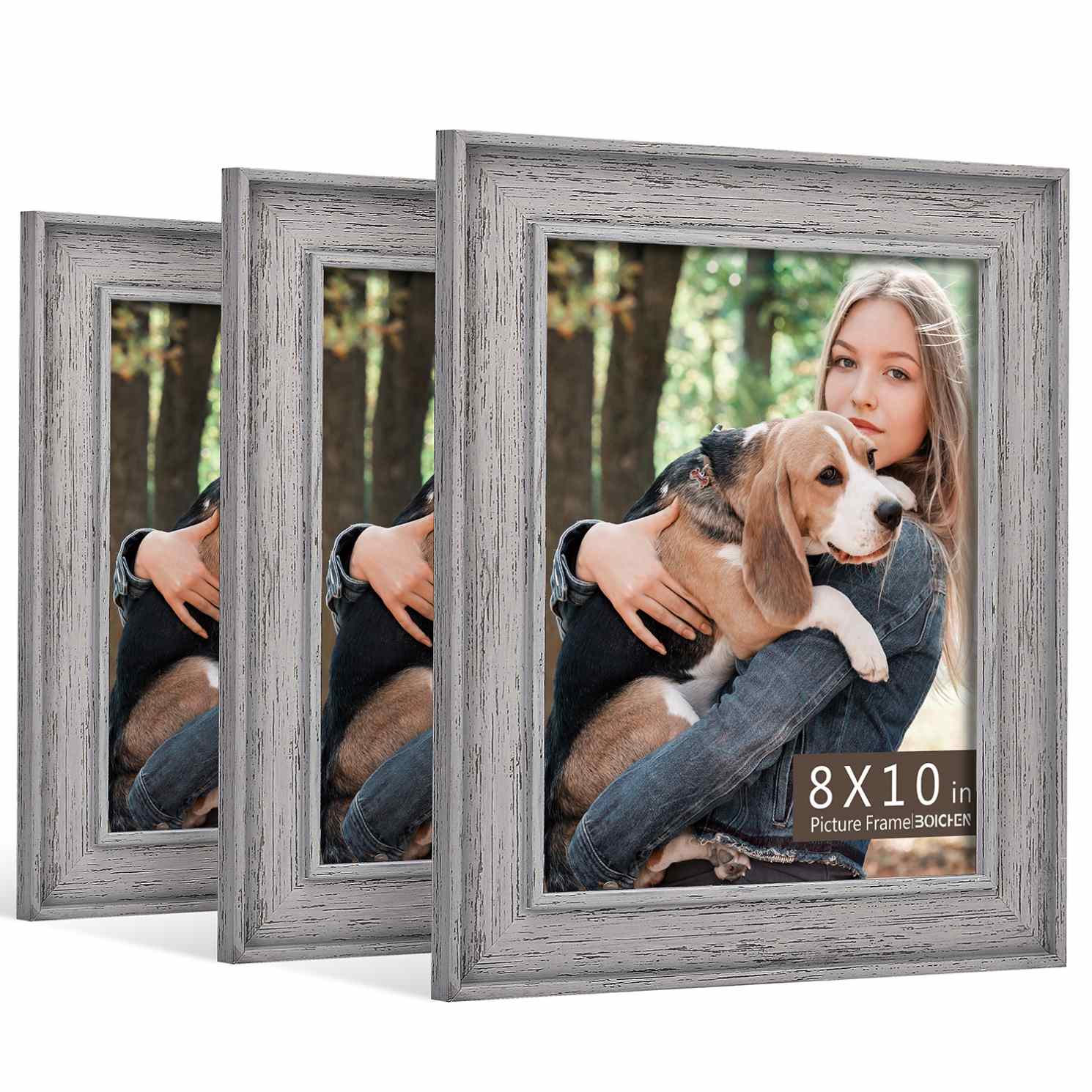 Factory Hot Sale Collage Grey 8x10 Picture Frame Photo Wal