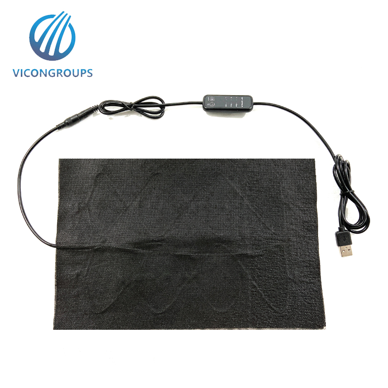 5V plastic temperature control switch heated shoulder pad graphene heat pad