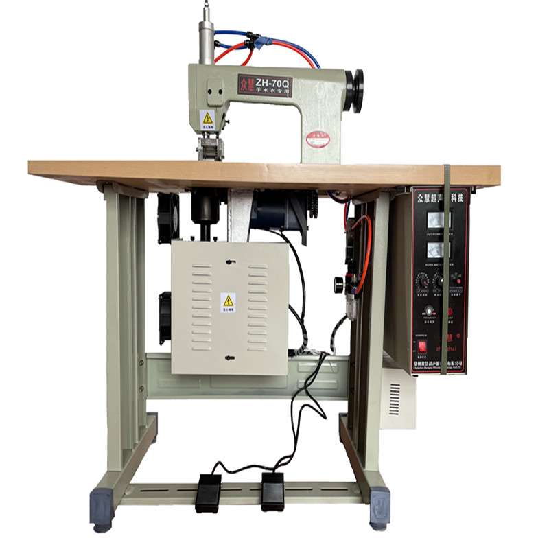 ZH-70Q Double Motor Pneumatic Ultrasonic Lace Machine for Isolating Clothing