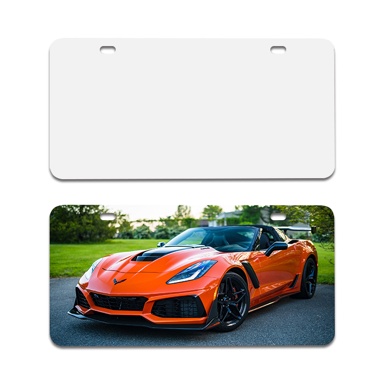 Kingsub Sublimation Aluminum License Plate Wholesale White Aluminum Blank Sublimation License Plates