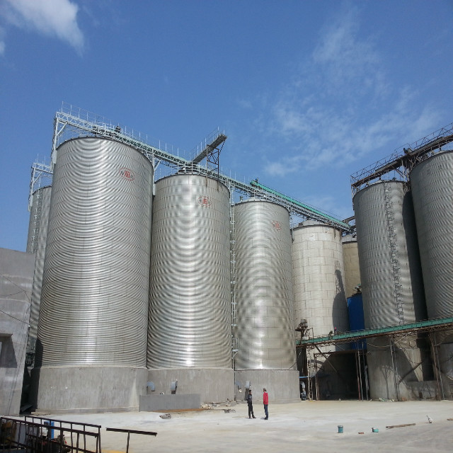 chicken feed farm storage steel silo