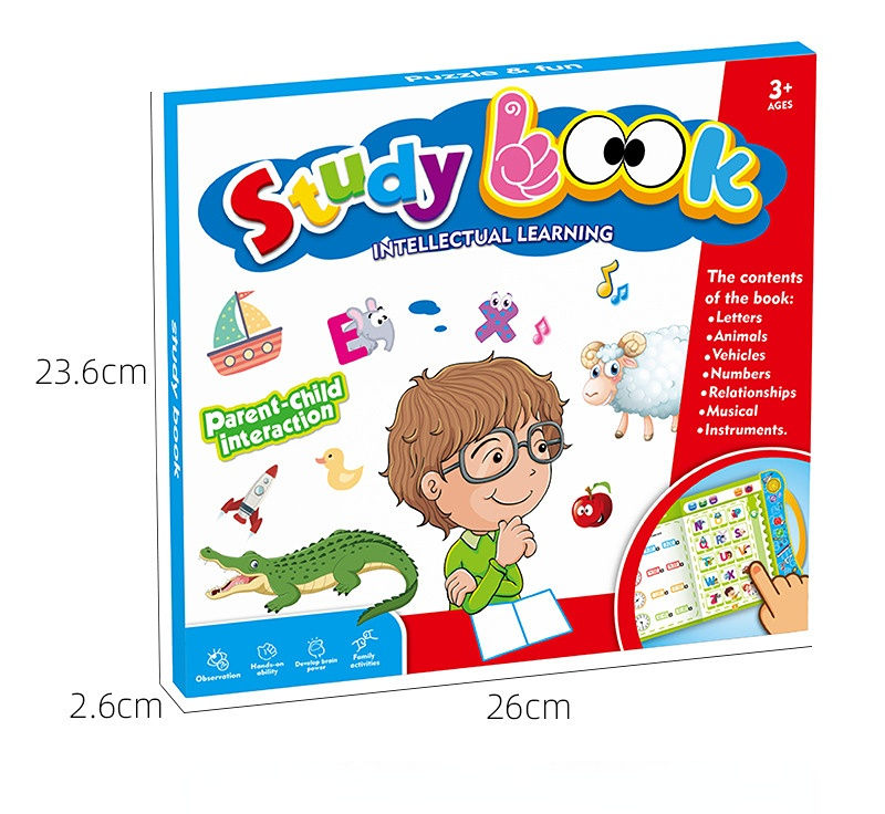 2024 Hot Sale Custom Kids Point Reading Machine Learning Machine Study Reader Intelligence Book, Sound Book, Electronic Books