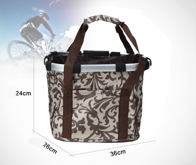 Folding alloy basket bicycle basket High-grade Bike mountain bike aluminum quick detachable frame