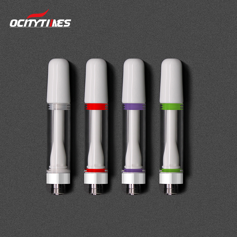 Full ceramic all white vape cartridge 1ml custom logo