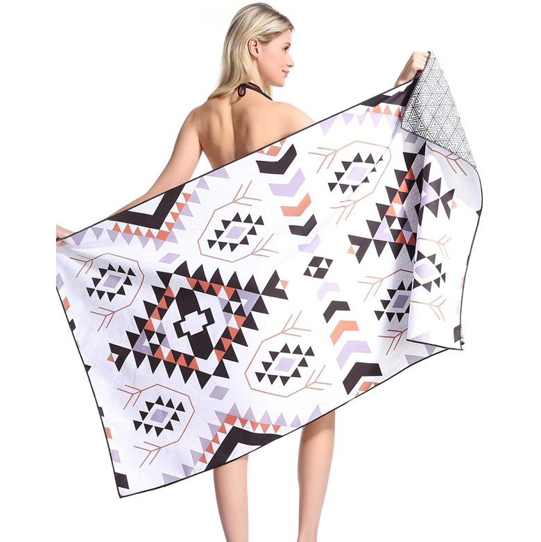 High Quality Sublimation Printing Printed Shapes Designer Beach Towel