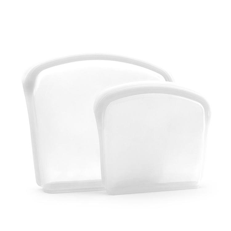 800ML   2000ML Fresh-Keeping Silicone Food Bag Eco-Friendly Silicone Reusable Storage Bag 2 Pack