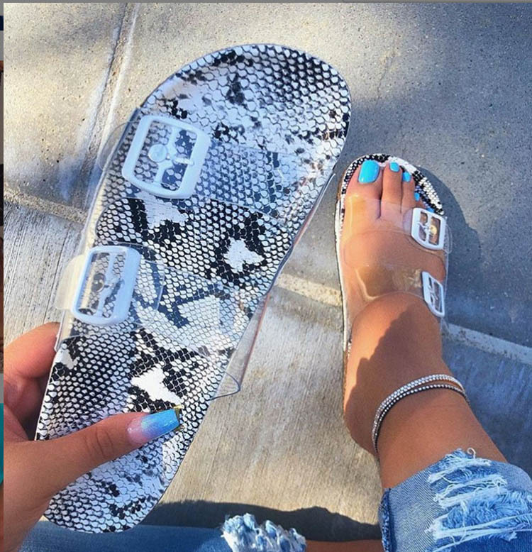 Fashion Transparent Ladies Slippers And Sandals Casual Slides Slippers For Women