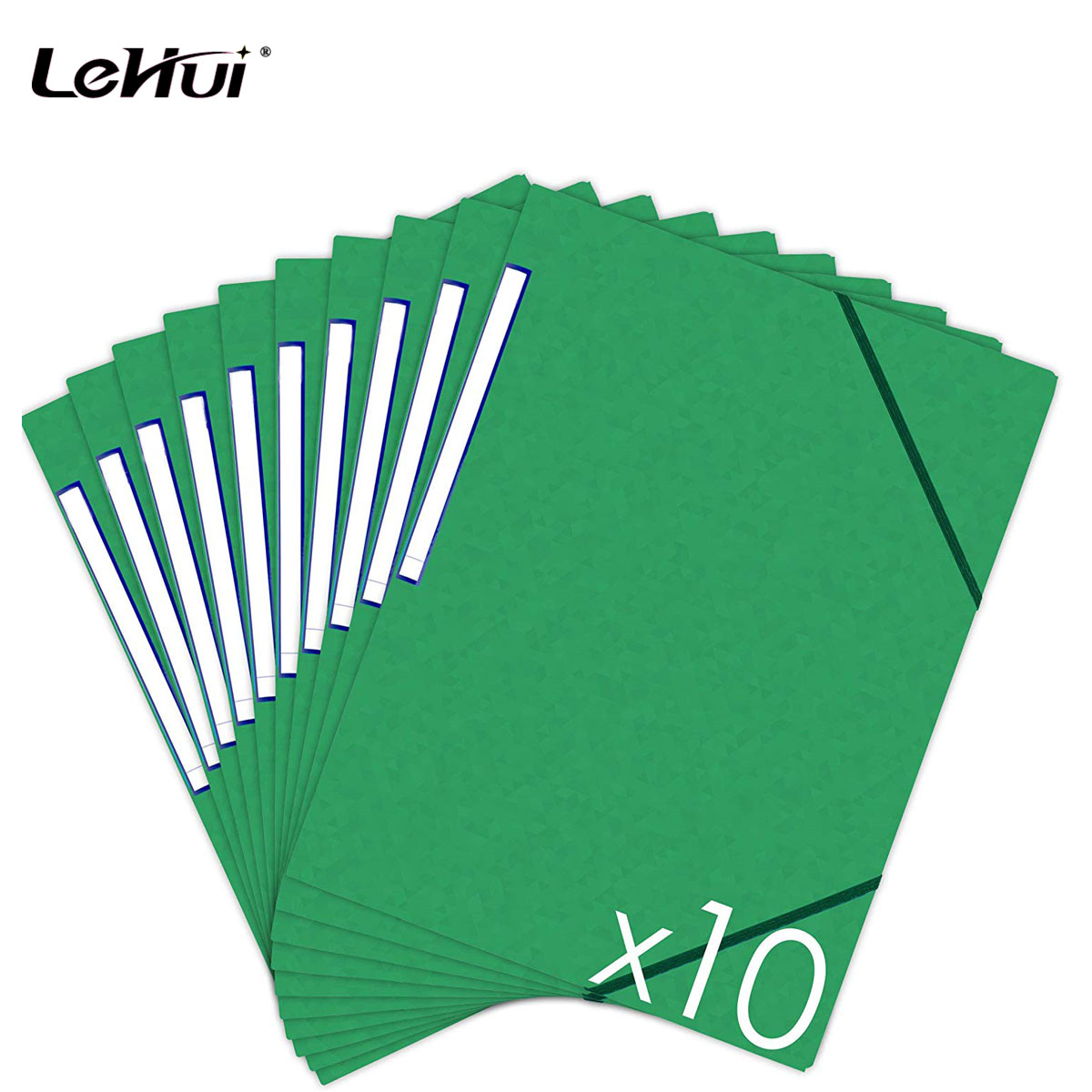 Handmade Expanding 280G 315G Pressboard File Folders W/O Flap With Elastic Banded For Study and Business