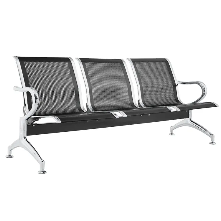 Airport Chair Waiting Metal Waiting Chair Used Hospital Waiting Room Public Three In One Gang Bench Seats