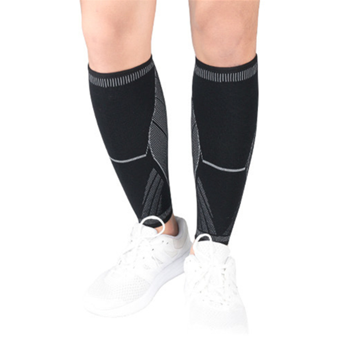 High Grade Knitted Tennis Nylon Breathable Basketball Shin Brace Leg Guard Protector