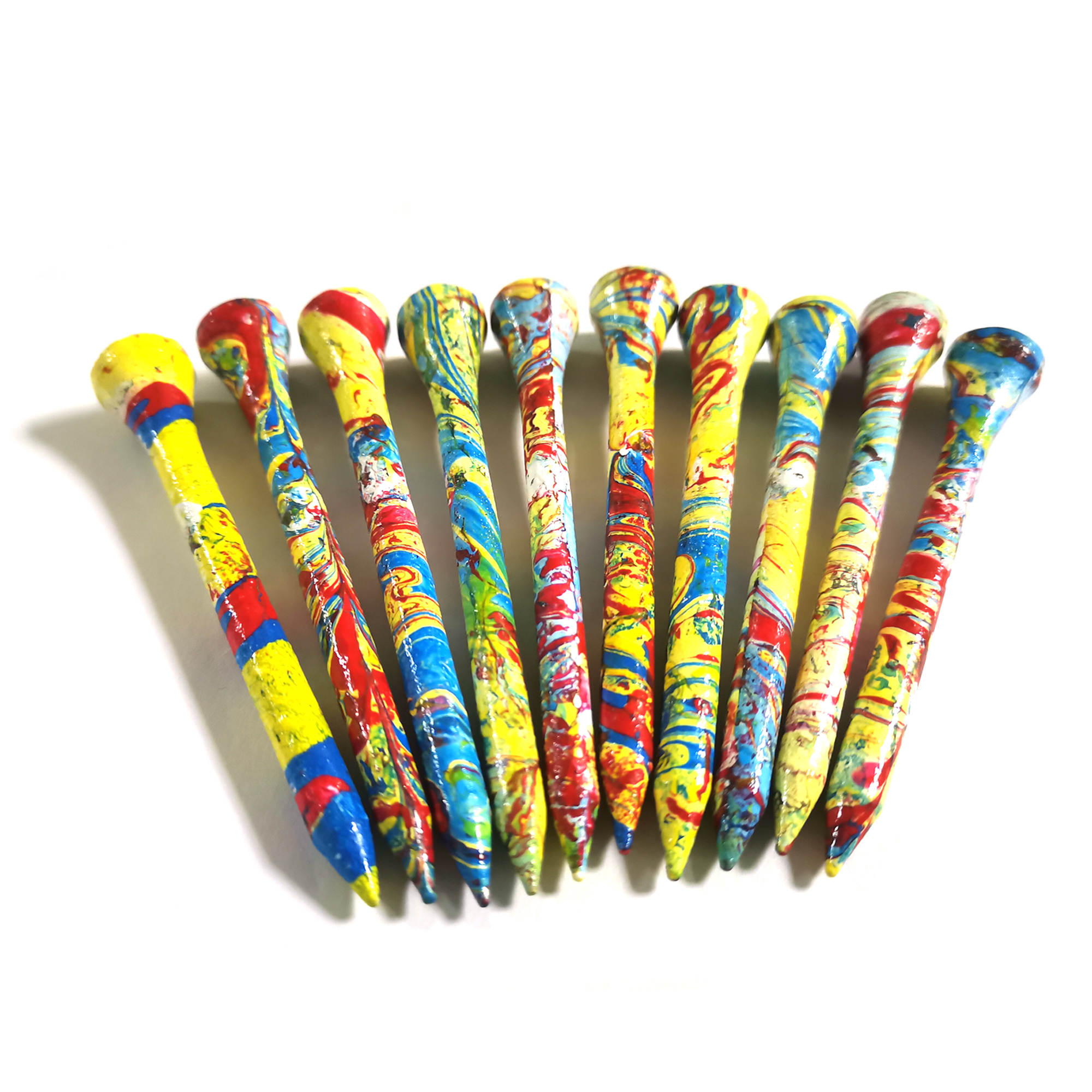 Hot Sale New Design Wooden Bamboo Custom Logo Colorful Golf Tees