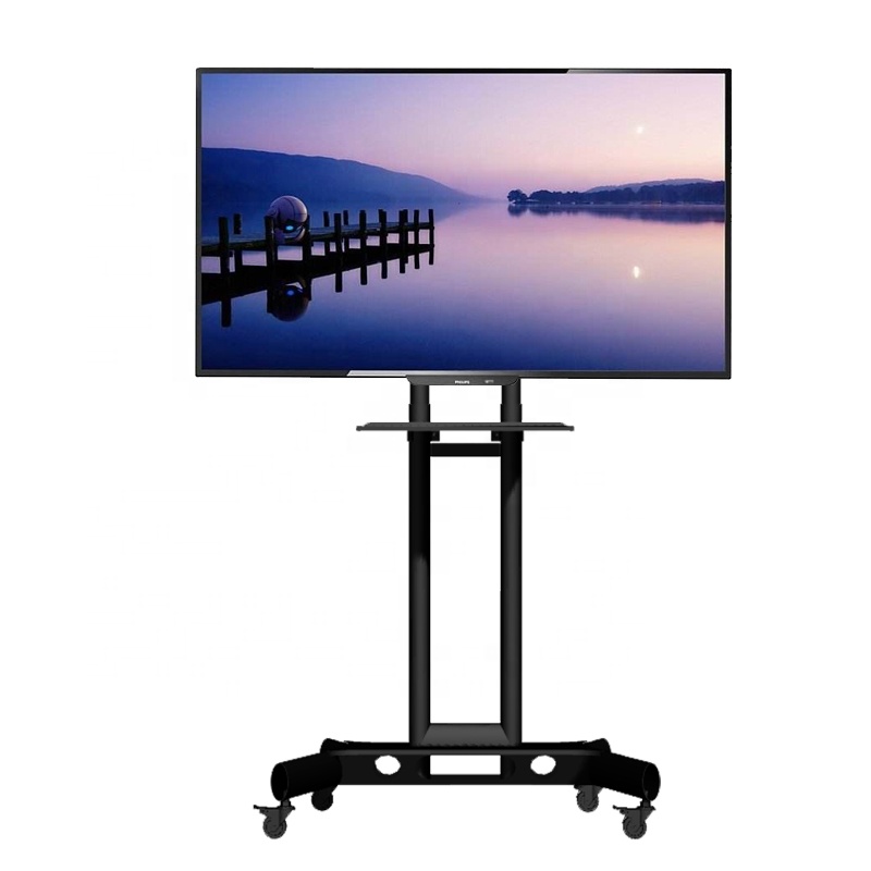 MAX VESA 600*400 aluminum tv support rolling cart