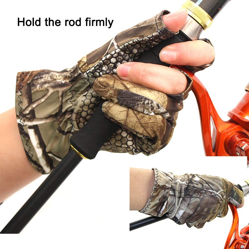 HSD Factory direct Anti Slip waterproof sale Fishing gloves with magnetic release fisherman's professional fishing gloves