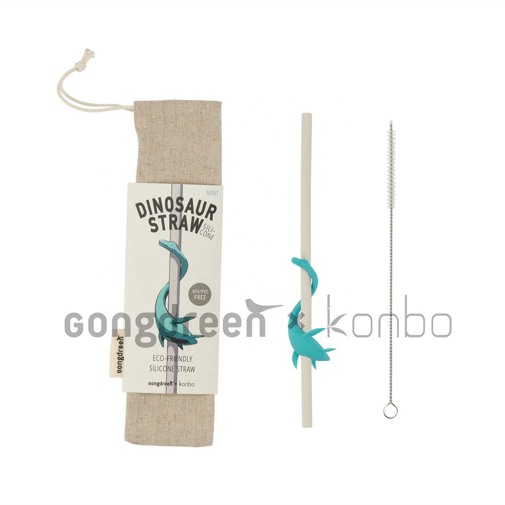 Food grade rubber custom baby reusable drinking cup wholesale silicone straws set
