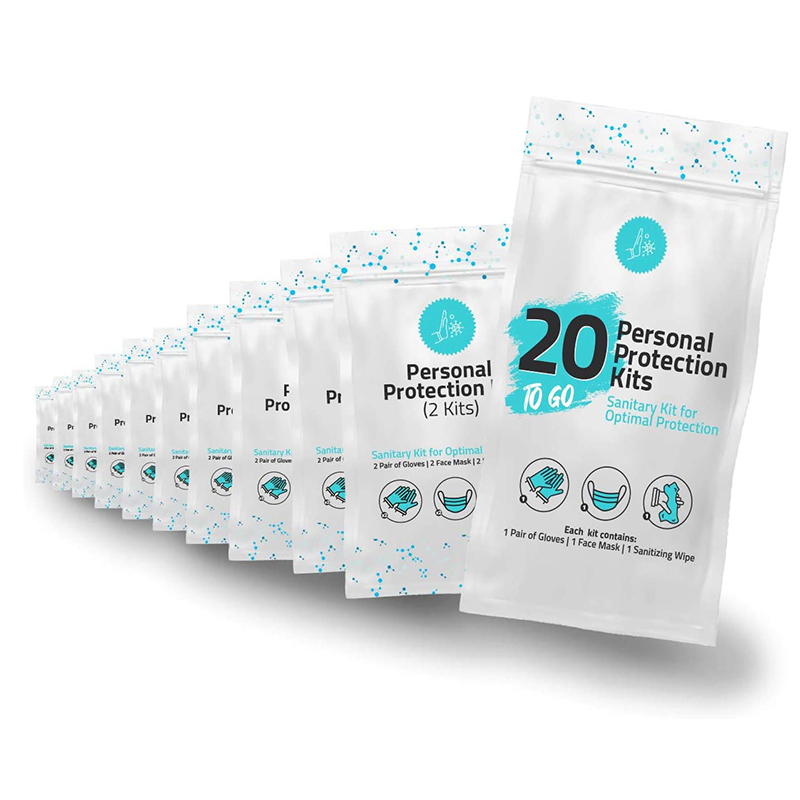 Disposable sanitary travel clean protective kit