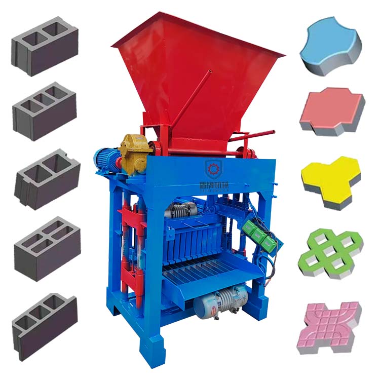 4-35B Fixed Hollow Brick Block Forming Machine Concrete Block