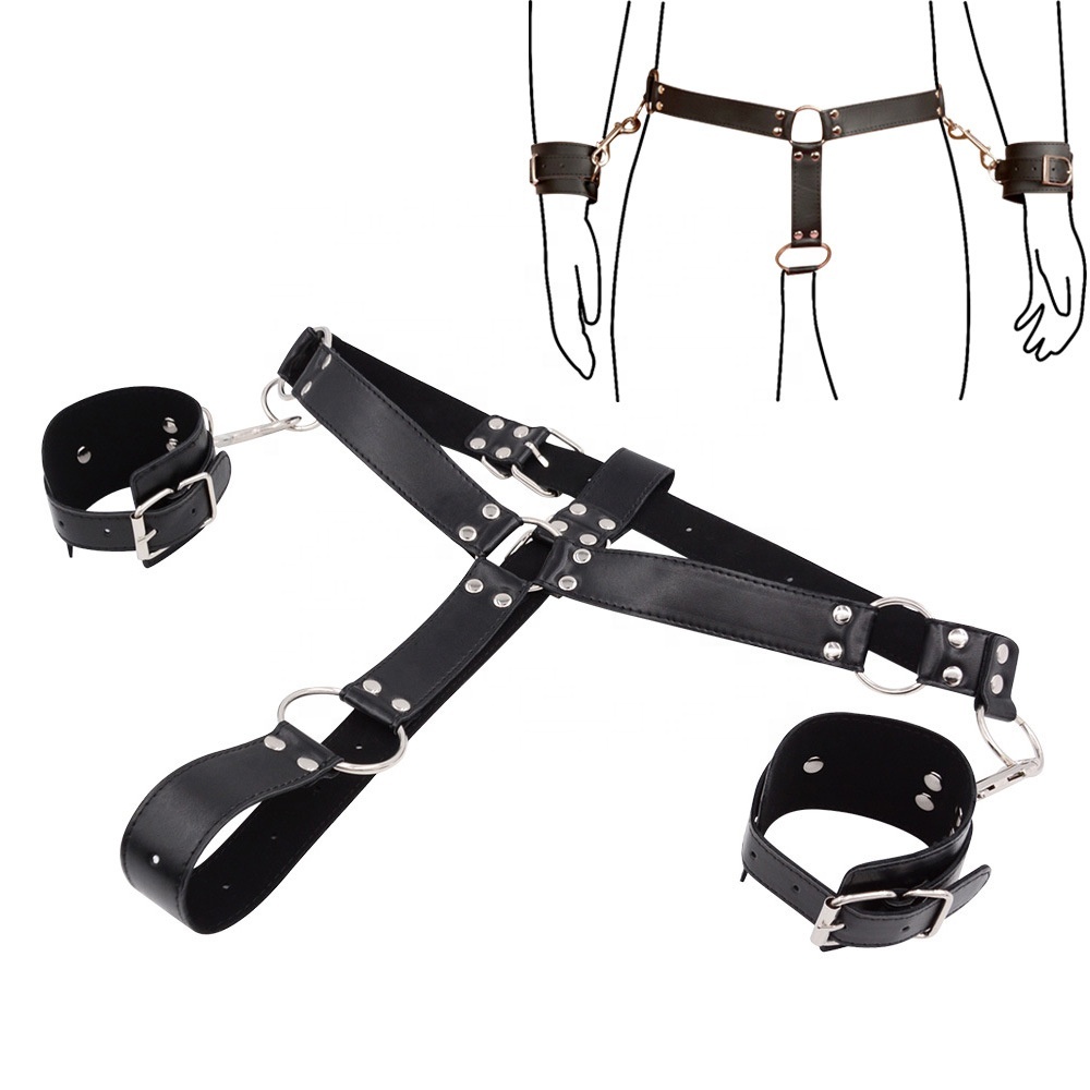 Sexy Punk Leather Garter Adjustable Waist Belt Sex Body Legs Harness Female Waist Adjustable Sexy T-back Panties