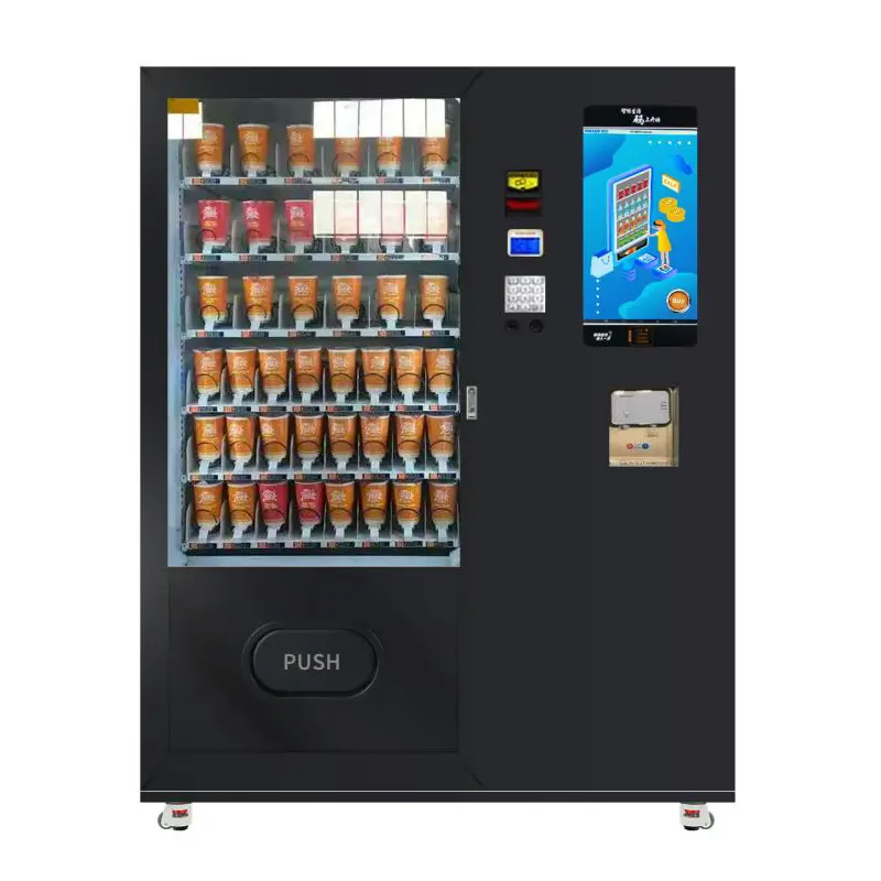 HUIZU instant noodle hot water vending machine tea milk vending machine tea coffee vending machine with touch screen