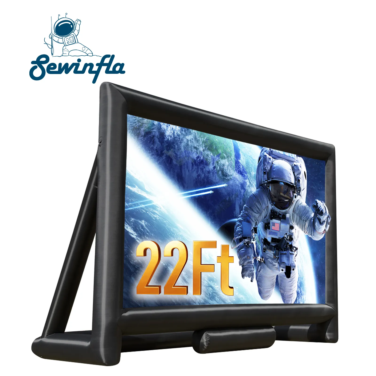 Sewinfla H otsale 22ft надувной ТВ-экран для кинотеатра