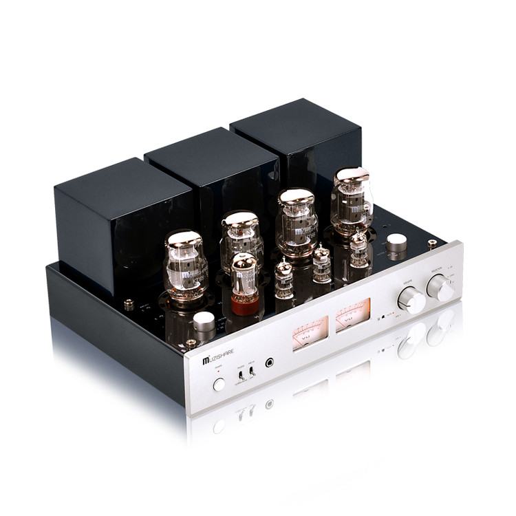Q-019 MUZISHARE X7 интегрированный ламповый усилитель KT88x4 AB1 двухтактный усилитель 25 ~ 45 Вт защитный чехол для мобильного телефона ~ U L переключатель 110V/220V мм phono