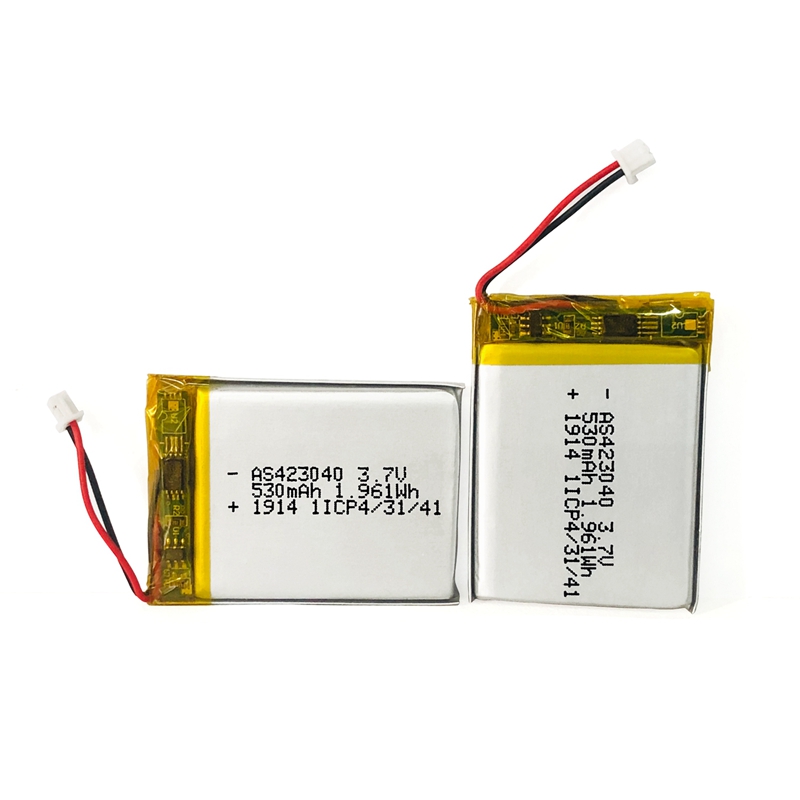 UL2054/IEC62133/KC сертификаты 423040 3,7 v 500mah 530mah аккумуляторная батарея lipo