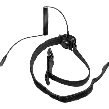 OPSMEN EARMOR S20 throat microphone replacement for M32/M32H upgrade new elestic strap black, convenient for shooting training