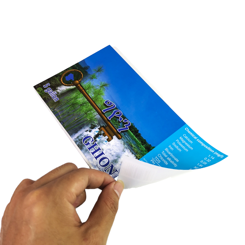 5 gallon packaging labels water adhesive sticker label for 20L bottle