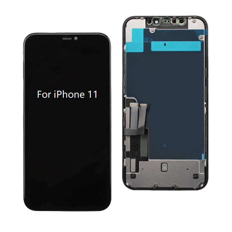 Лидер продаж 2021, аксессуары, ЖК-дисплеи IPS для мобильных телефонов Iphone 11, 6,1 дюйма, жидкий дисплей Retina, экран Hdr10