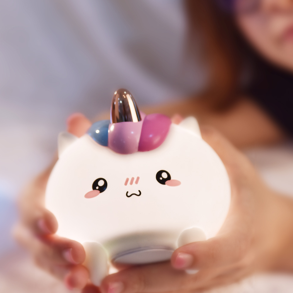освещением с героями мультфильма «тролли» животных Usb для ночной свет аккумуляторная силиконовые лампы для детей