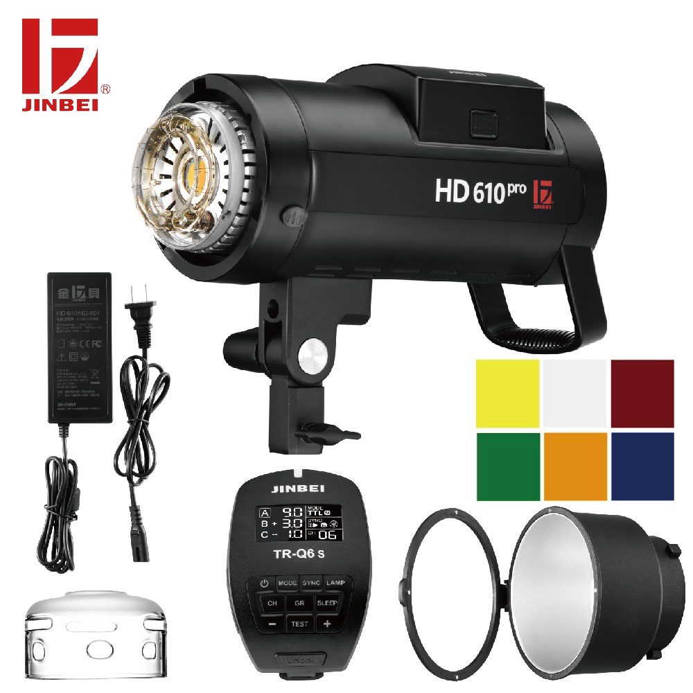 JINBEI HD-610 Pro TTL комплект с триггером TR- Q6S 600 Вт Внешняя вспышка батареи HSS TTL батарея для студии
