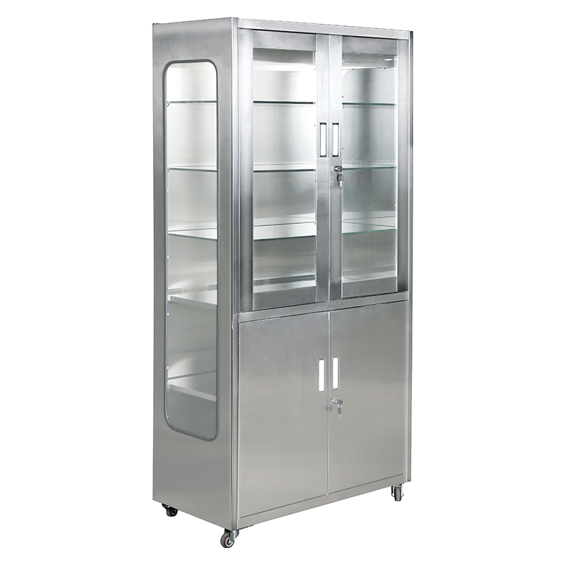 Medical apparatus and instruments storage metal hospital cabinet