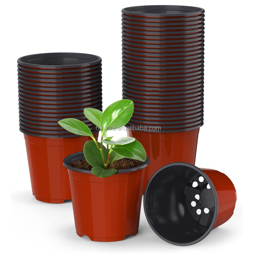 0.2 gallon 4inch nursery pots,large cheap lowes viagrow plastic nursery pots for sale (4inch/10cm dia)