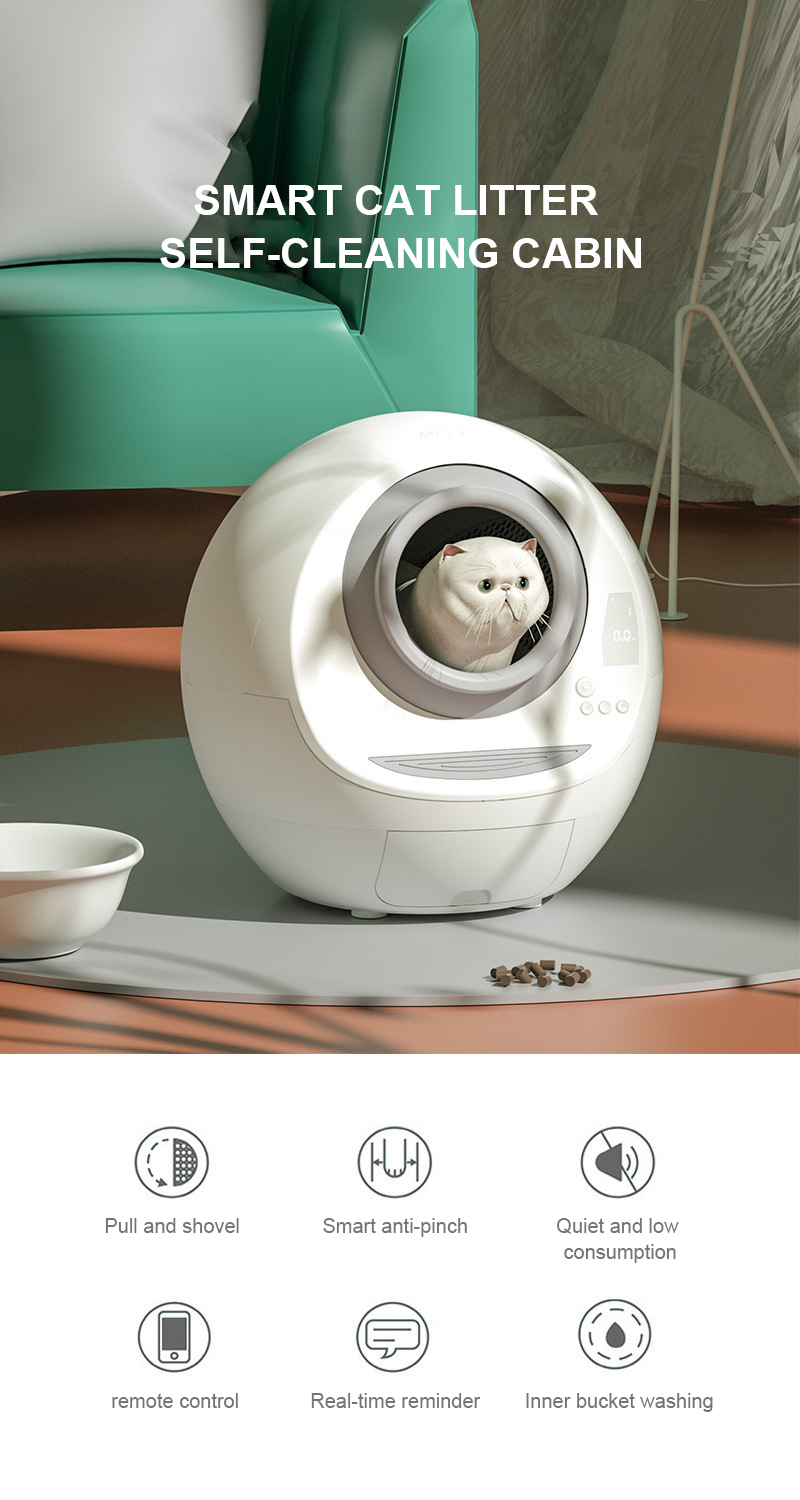 Manufacturer Luxury Large Smart Cat Toilet Self Cleaning Automatic Cat Litter Box