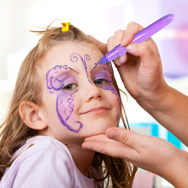 KHY Temporary Water-based Washable Kid Twist Up Silky Gel Skin Stick England Body Art Bodi 12 Pcs Face Paint And Crayon