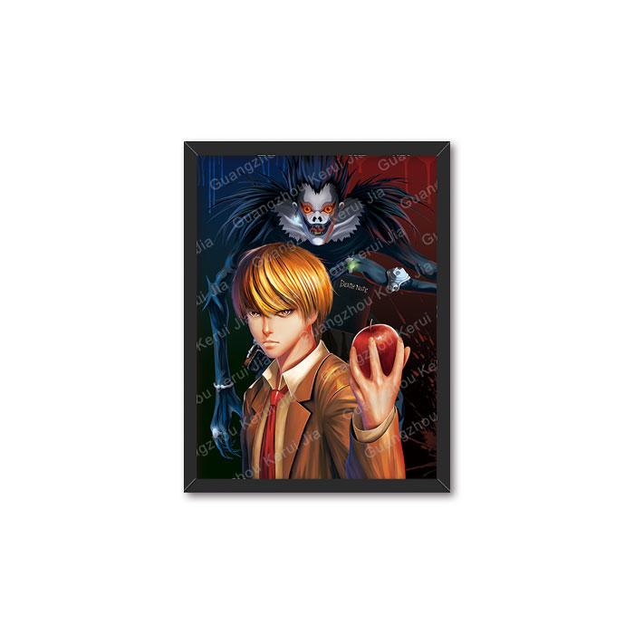108 дизайн, оптовая продажа, экологичный дизайн DBZ Narutos Marvel Death Note, Ужасный фильм, 3D флип-лентикулярные аниме-постеры