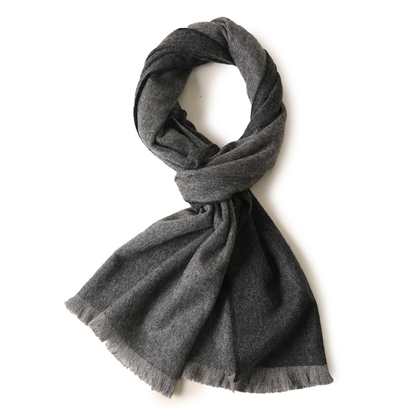 2021 Inner Mongolia Autumn and Winter New Women Double-sided Soild Two-color Neck Pashmina Cashmere Scarf Factory Wholesale