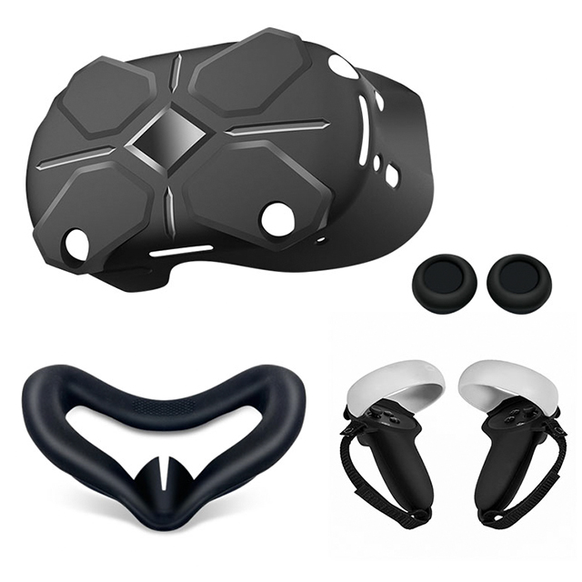 Набор аксессуаров Vr для Oculus Quest 2, защитная крышка для сенсорного контроллера, держатель для объектива