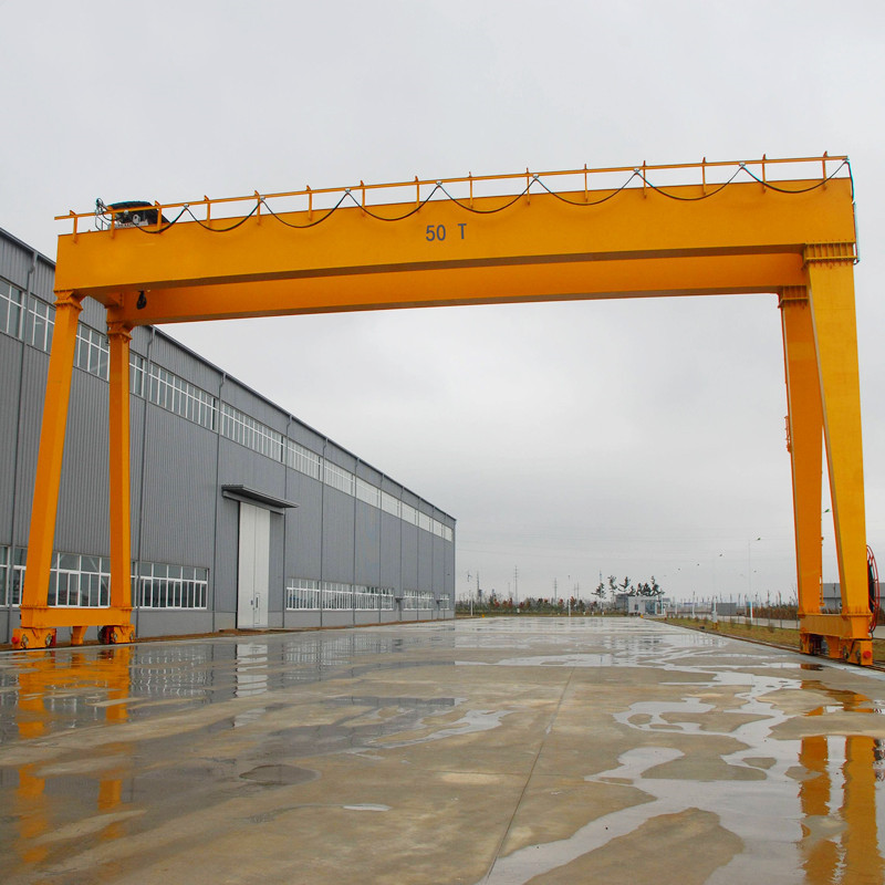Workshop heavy duty double girder travelling type bridge overhead crane 10 ton