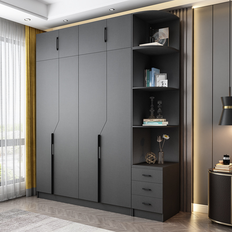 Best Price High Quality Custom 60Cm Modern Minimalist Solid Wood Closet Armario