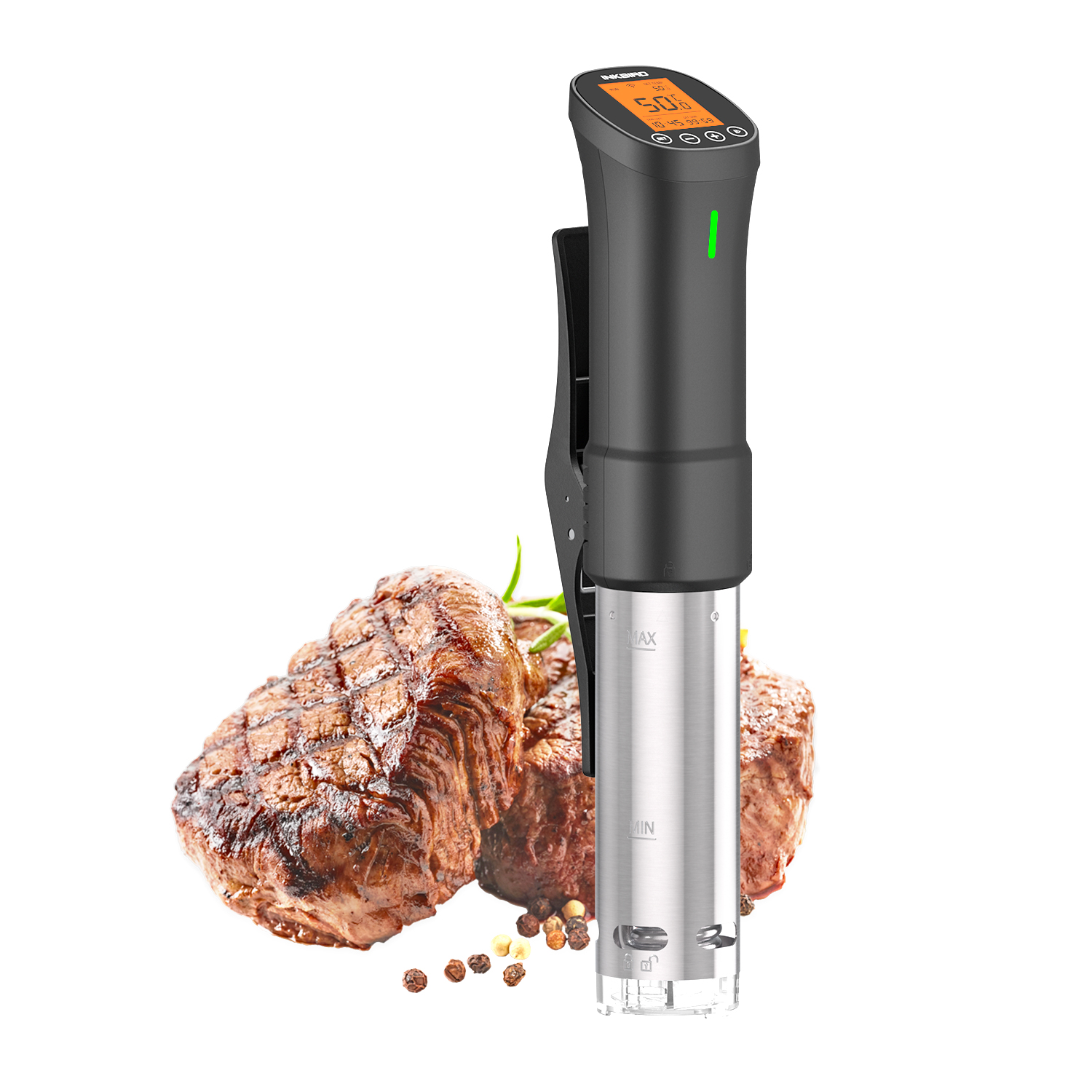 Погружной термостат Inkbird для приготовления Су-вид, ISV-200W Wi-Fi Точная плита, 1000 Вт, с компонентами из нержавеющей стали