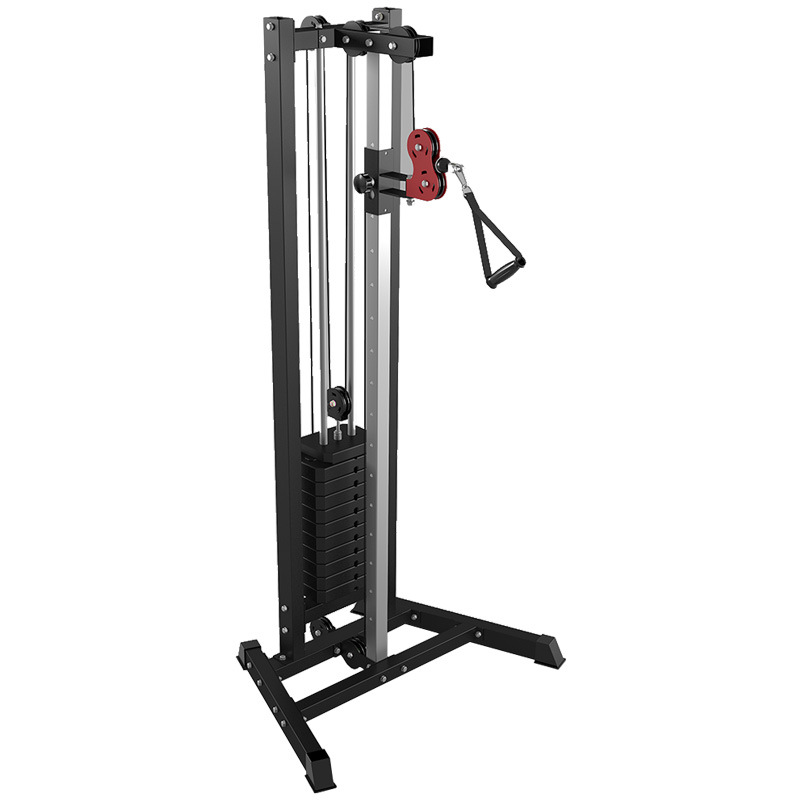 Commercial and Home Gym LAT Pull Down Low Row Machine - Single Cable Strength Training Equipment