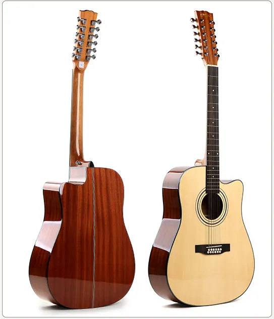 High quality hot sale 12 strings acoustic Guitar factory