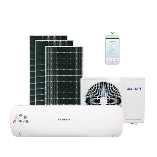 12000btu Air Conditioner DC Solar Powered Off Grid 1.5hp/1ton Wall Split Air Conditioner Home Use
